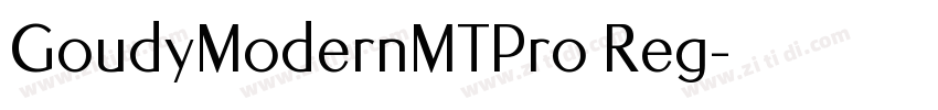 GoudyModernMTPro Reg字体转换